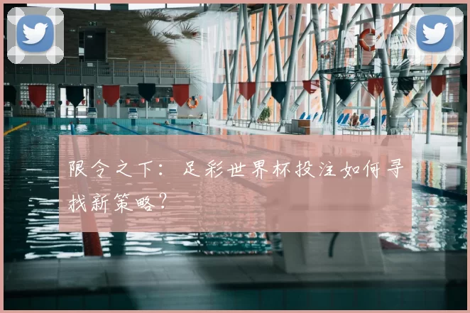 限令之下：足彩世界杯投注如何寻找新策略？